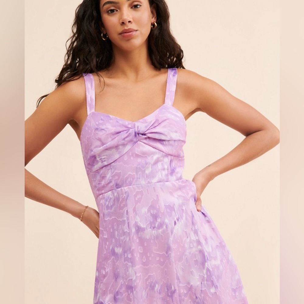 Hutch Floral Purple Formal Wedding guest dress